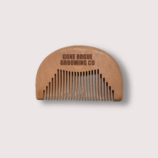 Wooden Palm Beard Comb