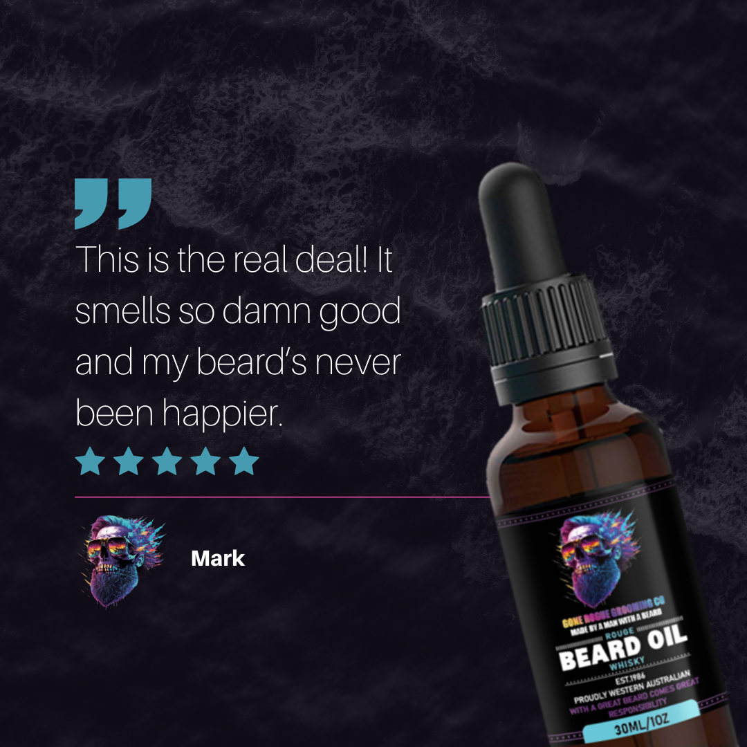 Product review: this is the real deal! it smells so damn good and my beard's never been happier. Mark