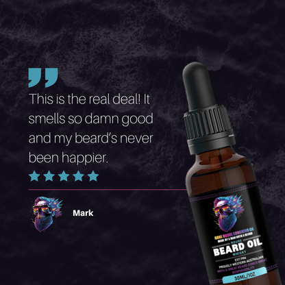 Product review: this is the real deal! it smells so damn good and my beard's never been happier. Mark